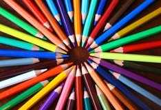 pencils rainbow