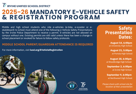 Registration program information